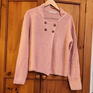 MISSLOOK Light Pink Buttoned Cardigan